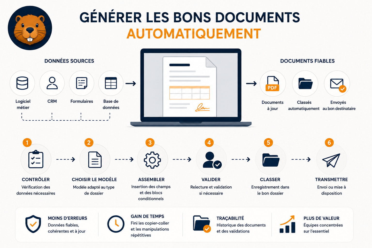 Automatiser la génération de documents métier