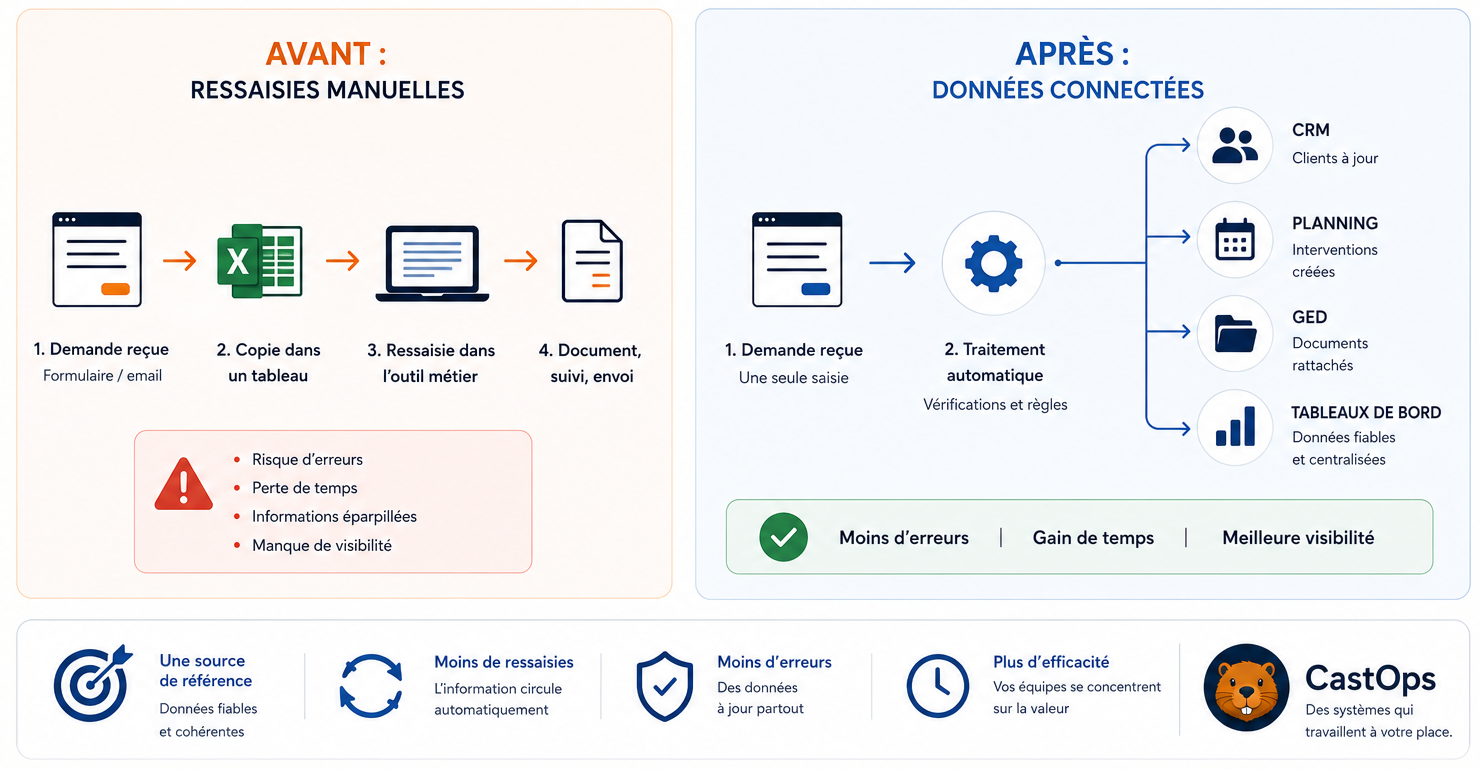 Comment connecter les logiciels de votre entreprise et éviter les ressaisies